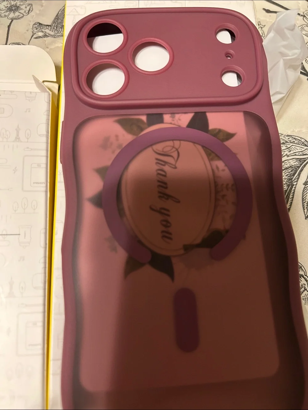 I phone 17 Pro Max case compatible with magsafe burgundy NEW